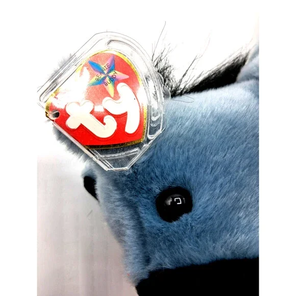 TY Donkey "Lefty" Beanie Baby 13" Long from The Benie Buddies Collection - Picture 10 of 12